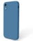 1 Pièces Coque Compatible avec iPhone XR, Étui en Silicone avec Doublure en Microfibre Souple, Conception Spéciale de Bord Droit, 6.5,Bleu Marine