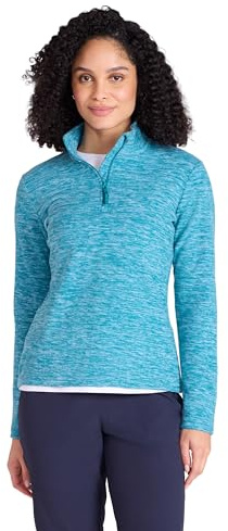 Mountain Warehouse Snowdon Melange Women Fleece Jumper | Lightweight & Comfy Ladies Half-Zip Sweater Top, Cosy Anti-Pill Mid Layer, Warm & Soft Microfleece, For Layering, Winter