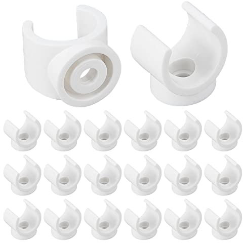 GORGECRAFT 1-Zoll-U-Haken PEX-Halter TV-Tablett Ersatzclips PVC-Wasserrohrschellen Krallenschellen Rohrhalterung Passend Für Rohre Mit 19 mm Außendurchmesser Kunststoffbuchse (20 Packungen)