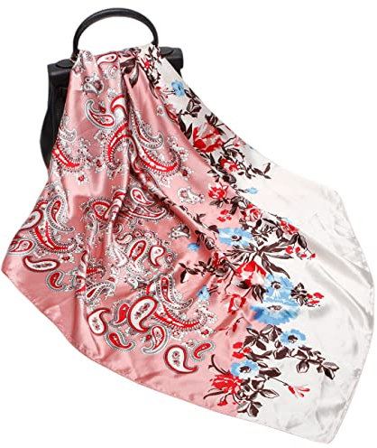 FAIRYGATE Seiden Schal Damen Tücher Stolen Hochwertiges Seidentuch Seidenschal Stola Kopftücher 73019