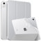 MoKo Coque pour iPad (A16) 11e Génération 11Pouces 2025, iPad 10e Gén 10,9 2022, Étui avec Coque Arrière en TPU Souple à Rabat avec Support Semi-Transparent Protecteur, Argent