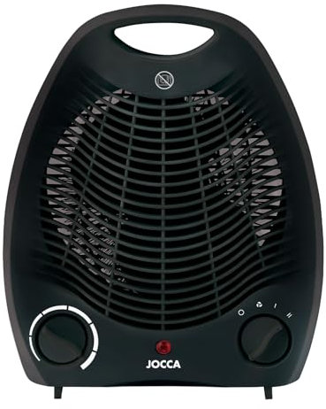 Jocca Radiateur Électrique 2000w - Fonction Chaleur Et Ventilateur - 2 Vitesses Pour Fonction Chaleur - Poignée De Transport