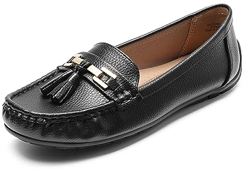 DREAM PAIRS Femmes Mocassins Confortables Loafers pour Femmes Chaussures Basses Noire SDLS2320W-E Taille 40 (EUR)