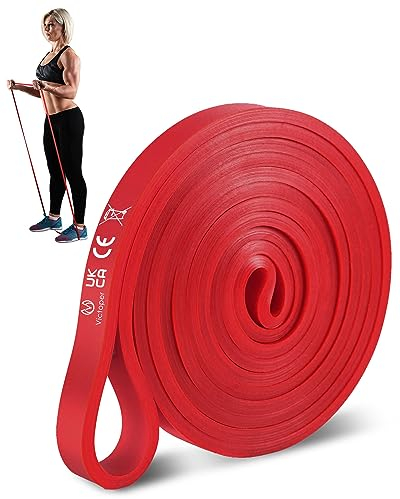 Victoper Resistance Bands(Red,20-35 lbs) Resistance Bands Pull Up Exercise Bands for Strength Training Fitness Pilates Yoga Stretch Toning Gym Bands Resistance