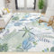 TEMLAN Nautischer Küstenozean Teppiche Gegend, Grünes Strandthema Schlafzimmer Kurzflor für Wohnzimmer, Schlafzimmer, Esszimmer Badezimmer Küche Flur Läufer 140 x 200cm