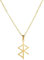 UNIFT Wikinger Frieden Runen Halskette für Männer Frauen Edelstahl Wikinger Vegvisir Liebe und Frieden Heidnischer Wikinger nordischer Wikinger Schmuck (Gold 1)
