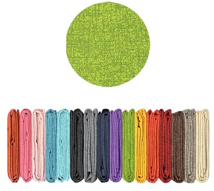 Il Gruppone Passione Casa Telo Arredo Tinta Unita in Cotone Panama Grandfoulard Copridivano Copriletto Sofà Made in Italy - Verde - 1 Posto 280x170