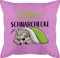 Kissen 50x50 - Schnarchecke Faultier I Geschenk Faultier - 50 x 50 cm - Pink - schnarchkissen lustig Geschenke für schnarcher Schnarchen Motiv bezug Name personalisiertes schnarch namensdruck