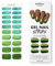 MOYOU LONDON Halbgehärtete UV Gel Strips - 20 Stück - Gel-Nagelfolien UV Härtend für Maniküre in Salonqualität - Jungle Gold