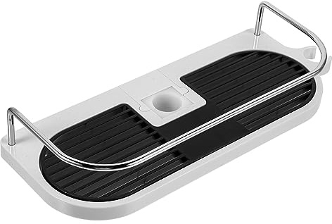 CAXUSD Bathroom Shower Tray Rack Lifting Shower Bracket Showerhead Holder Wall Mount No Needed Storage Shelves