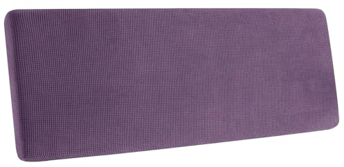 Sofa Sitzkissenbezug, Sofa Sitzkissenbezug Stretch, Elastischer Kissenbezüge, Husse Überzug Bezug Für Sofa Sitzkissen, rutschfest Stoff Tartan (Lila,Chaiselongue XS)