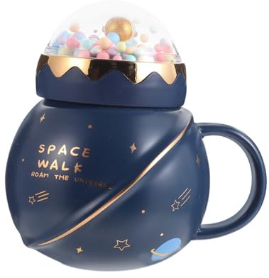 Cabilock Astronauten-keramikbecher-set Dekorative Wassertasse 500 Ml Modisches Design