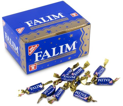 Trinovi.com Falim Sugarless Plain Chewing Gum with Mastic Flavor in Box, 100 unidades, goma de mascar natural sin azúcar con sabor a masilla, botón de refrescamiento, larga duración, 100 piezas -