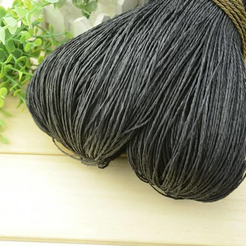 Bast-Strohgarn für Handstricken, Häkeln, Sommerhut, Handtasche, Kissen, Körbe, Strickmaterial, Basteln, für Geschenkbox, Dekoration, 500 g, 600 m