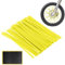 Speichenreflektoren Fahrrad, Speichenabdeckungen, 72 Stück Speichenreflektoren Fahrrad Kinder, Speichenabdeckungen für Motorrad, Speichencover Universal, Motorrad Speichencover, Gelb