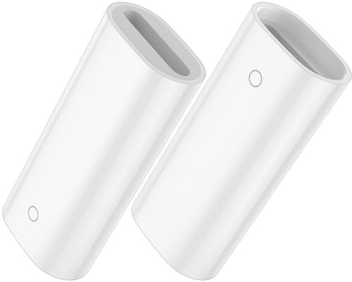 Adaptador de carga compatible con Apple Pencil 1ª Generación 2 Pack, conector de carga hembra a hembra, adaptador de carga iPencil conector de carga para Lightning adaptador de carga para iPad Pro Air