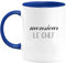 quotedazur - Mug Monsieur Le Chef - Bleu/Céramique