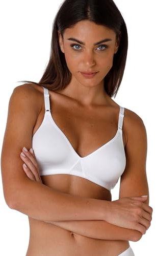 Lovable Reggiseno Senza Imbottitura e Senza Ferretto, Cotone Elasticizzato, Spalline Regolazione Frontale, Comfort Totale, Cotton Line Donna