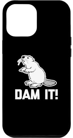 Hülle für iPhone 15 Pro Max Dam It T-Shirt lustig Spruch sarkastisch Neuheit Humor Biber