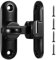 Wanmu Barn Door Latches, 90/180 Zinc Alloy Degree Gate Lock, Flip Hardware for Right Angle Gate, Security Sliding Door Latch for Bathroom, Garden, Bedroom, Cabinet, Cabinet, Window