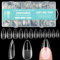 Nail Tips Almond, 600 Stück Nageltips für Gelnägel, Full Cover Nail Tips, PMMA Harz Nagel Tips Set, Nagelverlängerung Tips, Soft Gel Tips, 12 Größen Geeignet für Nagelstudio DIY