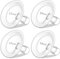 PumpMom-us 17mm and 19mm Oval Flanges Compatible with Medela Breast Pump Parts, Replace Shields Accessories for Pump in Style PersonalFit Flex, Freestyle Flex and Swing Maxi Connector (17mm + 19mm)
