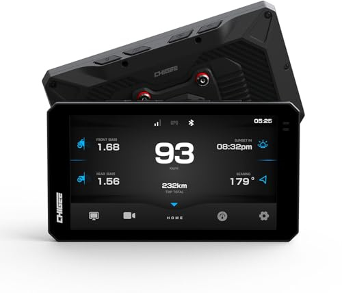 CHIGEE AIO-6 LTE 4G Motorcycle GPS Navigation with 6 inch Display, Smart Geo-Fence Security,SOS,2000nits,Motorcycle Carplay Android Auto, Real-time alerts, Electronic fence, IP69 Waterproof