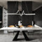 EMBRING Lampadario Led Sospensione para Isla de Cocina, Luminaria moderna LED para Comedor,Lampara Techo Colgante Dimmable, Altura ajustable, Fijación Colgante LED Moderna con Diseño Contemporáneo