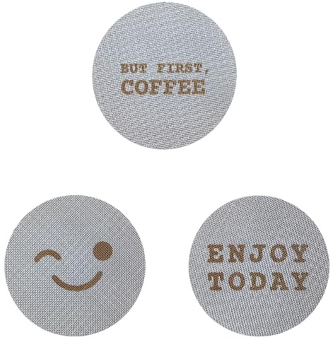 58.5mm Puck Screen for Espresso 58mm Portafilter, 3 Pack Stainless Steel Coffee Filter Screen, Reusable Espresso Puck Screen for E61 Group Head Machines