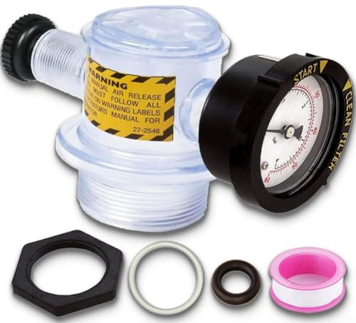 Manuelles Luftventil 273564Z für Triton C-3 TR100C, TR140C und für Triton II Serie, Pool Sandfilter Entlüftungsventil mit Druckmesser