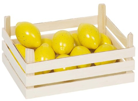 12 Zitronen+ 1 Holzkiste