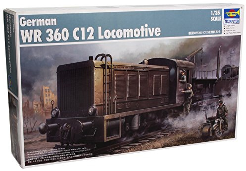 Trumpeter 00216 Modellbausatz German WR 360 C12 Locomotive, Grau, Erdtöne