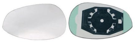 Alkar 6401547 Spiegelglas, Außenspiegel | Kompatibel mit: ABARTH 500 / 595 / 695, 500C / 595C / 695C, GRANDE PUNTO, PUNTO, FIAT 500, 500 C, GRANDE PUNTO