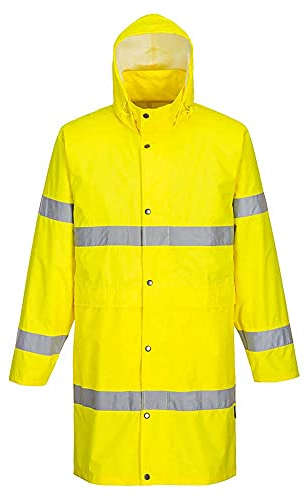 Portwest Hi-Vis Coat 100cm, Size: L, Colour: Yellow, H442YERL