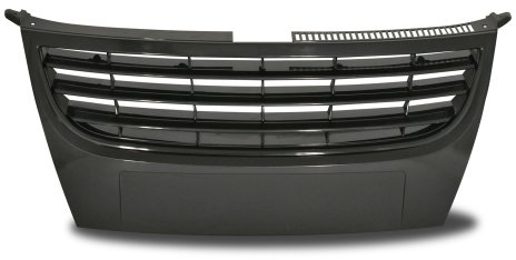 JOM Car Parts & Car Hifi GmbH Kühlergrill - 1T2853653JOE - Sportgrill, hne Emblem, schwarz passend für VW Touran 2 12/06-09, ohne Emblem