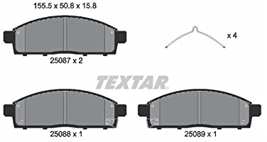 TEXTAR Bremsbelagsatz, Scheibenbremse 2508703 | Kompatibel mit: FIAT FULLBACK Pick-up, MITSUBISHI L200 / TRITON, L200 / TRITON, L200 / TRITON Pritsche/Fahrgestell