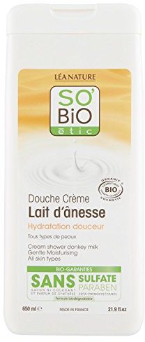So' Bio étic doccia crema latte d' asina Bio 650 ml – Set di 2