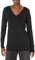 Amazon Essentials Women's Lightweight Long-Sleeved V-Neck Tunic Sweater (Available in Plus Size), Black, XXL
