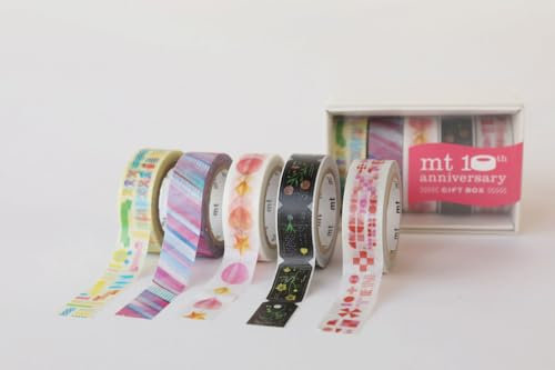 Masking Tape (MT) Set mit 5 Rollen 1,5 cm x 10 m – Geburtstag