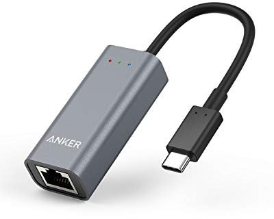 Anker USB Type-C to Ethernet Adapter for USB Type-C Devices Including the new MacBook, ChromeBook Pixel and More (Silver Aluminum)