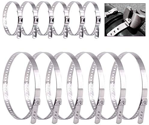 Keadic Kit surtido de abrazaderas de maletero de auto CV – Kit de reparación de eje y crimpado de junta de eje de transmisión con abrazaderas ajustables universales pequeñas y grandes de acero