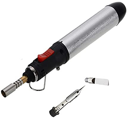 WSDMAVIS 4-in-1 Gas-Lötkolben-Set, kabelloser Schweißbrenner, professionelles Butangas, Werkzeug-Set für Elektronik-Wartung, Fahrzeugreparatur