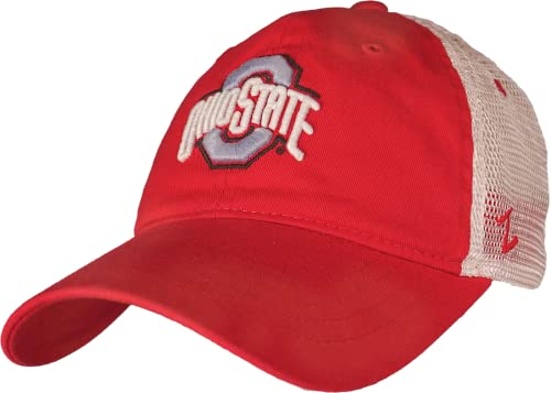 Zephyr Damen Standard verstellbare University Hat Icon Team Farbe, Ohio State Buckeyes Rot