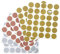 Kesote 180x Rubbellose Scratch Sticker Rubbeln Etiketten Rund Rubbellos Aufkleber Gold Silber Rosegold für Rubbelkarte Überraschung Valentinstag Hochzeit, 2,5cm