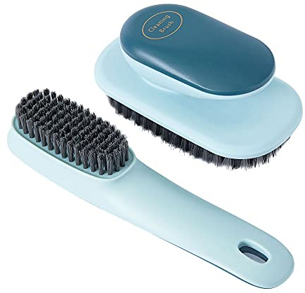 Laundry Brush Shoe Brush Shoe Cleaning Brush Scrub Brush for Stains,Household Cleaning Clothes Shoes Scrubbing,Household Cleaning Brushes Bathroom Ergonomics Grip Easy Hold Pack 2