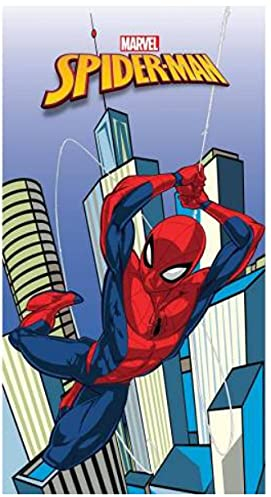 ILS I LOVE SHOPPING Spider-Man Strandtuch und Poolhandtuch aus Mikrofaser, 140 x 70 cm, schnelltrocknend, ultraweich – Spiderman