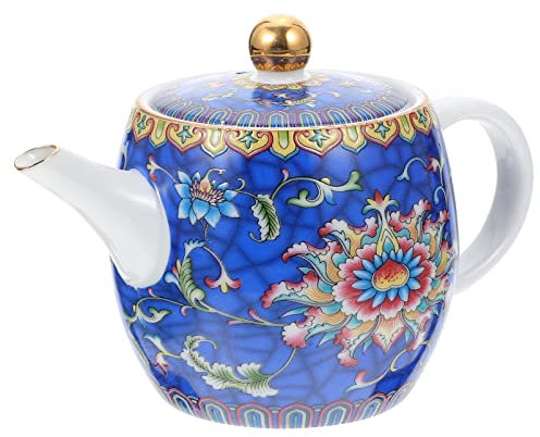 BESPORTBLE Tetera De Cerámica Asa Antiscaldante Para Infusiones Casa y Oficina Jarra Térmica Práctica y Segura Para Amantes Del Té