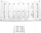 H&C VENT Rejilla Ventilación 300 x 150mm Metálica │Para Extractor de Baño Cocina Exterior HVAC │ Rejilla Aire Acondicionado AC Conductos Pared Techo Tubo │ Cubierta de Acero Rectangular con Mosquitera