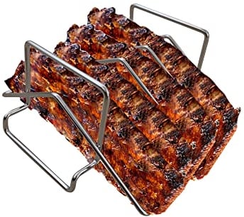 BBQNovation Multifunctional Stainless Steel Rib Rack / Rib Stand / Rib Holder