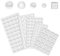 Clear Rubber Feet Bumper Pads 200 Pcs Cupboard Cabinet Door Stoppers Self Adhesive Rubber Pad for Chopping Board Stop Banging Furniture Glass